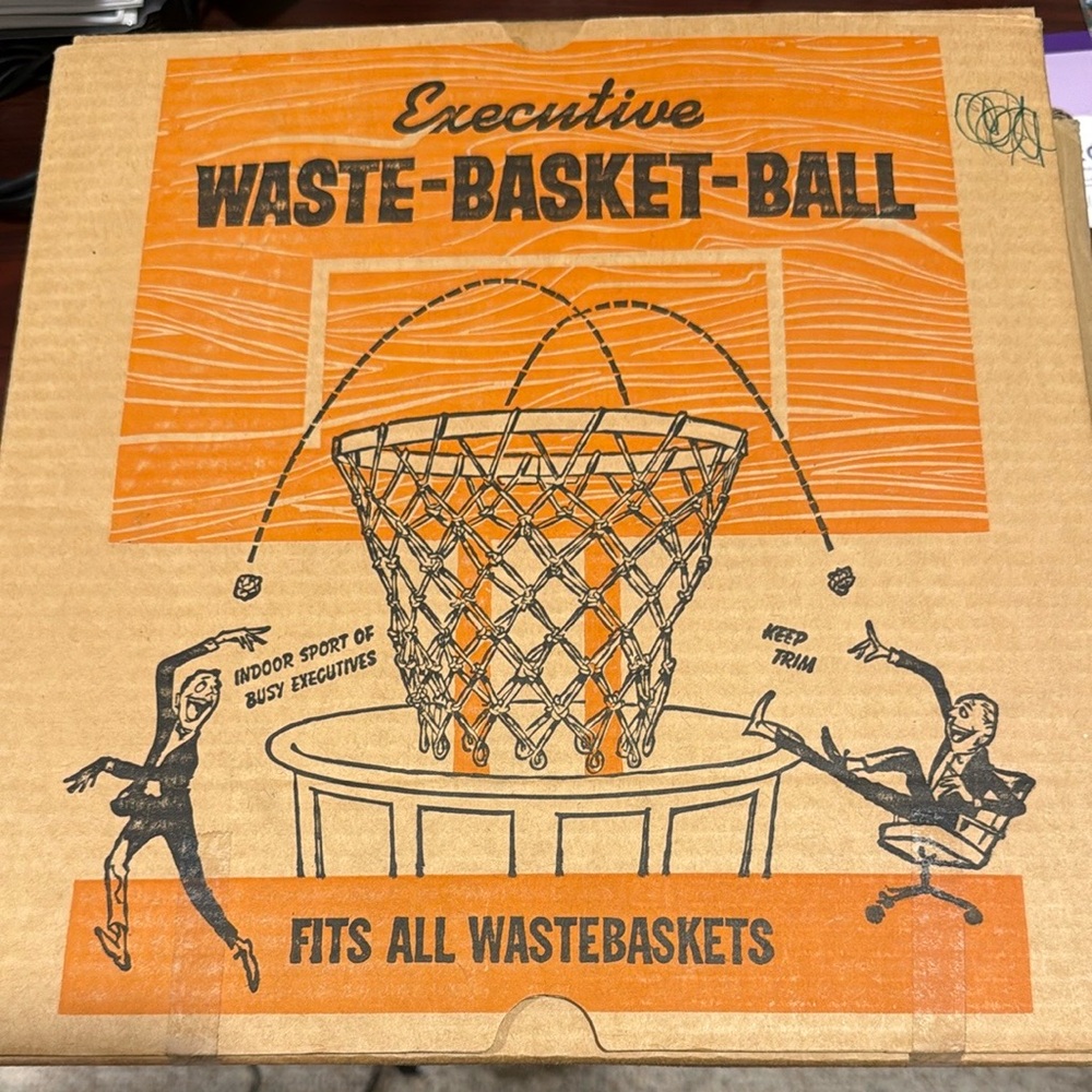 Vintage Original Waste Basketball set